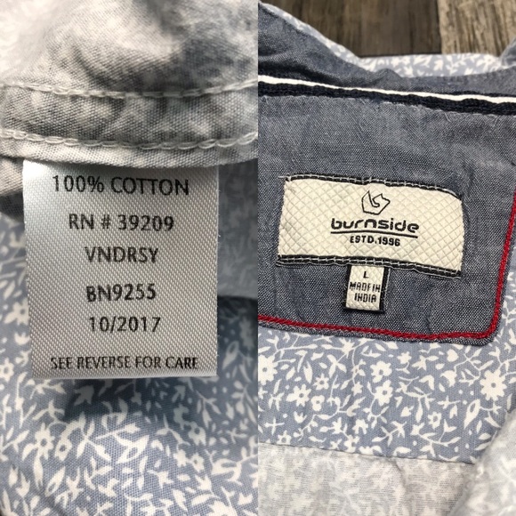 Burnside Short Sleeve Button Down Shirt - Picture 2 of 7